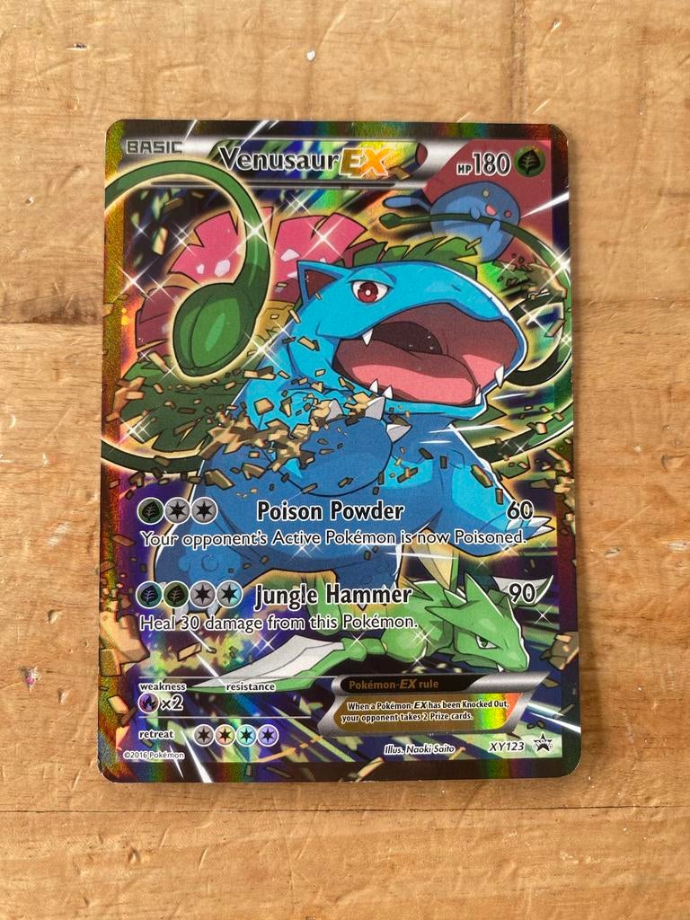 Venusaur ex #XY123 Pokémon kaart 20th anniversary, Hobby en Vrije tijd, Ophalen of Verzenden, Gebruikt, Losse kaart, Foil