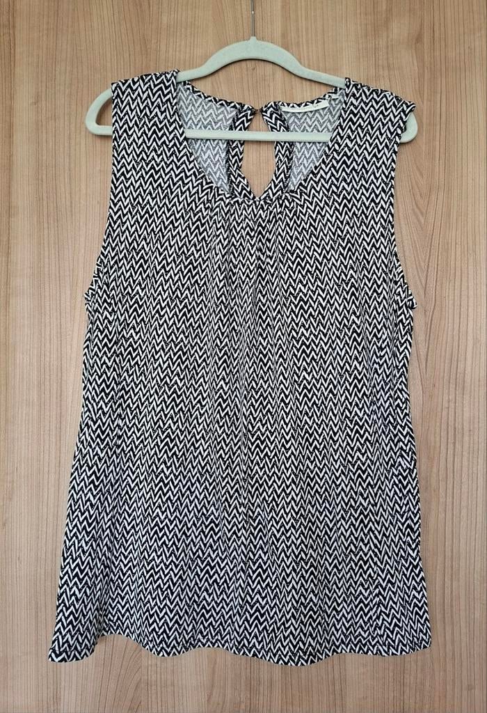 Mooi, zwart-wit hemdje voor dames, maat XL, Zus van Sil, Ophalen of Verzenden, Zo goed als nieuw
