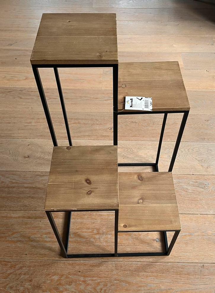 Plantentafel Isa, Huis en Inrichting, Tafels | Bijzettafels, Zo goed als nieuw, Rond, 60 cm of meer, Minder dan 55 cm, Ophalen of Verzenden