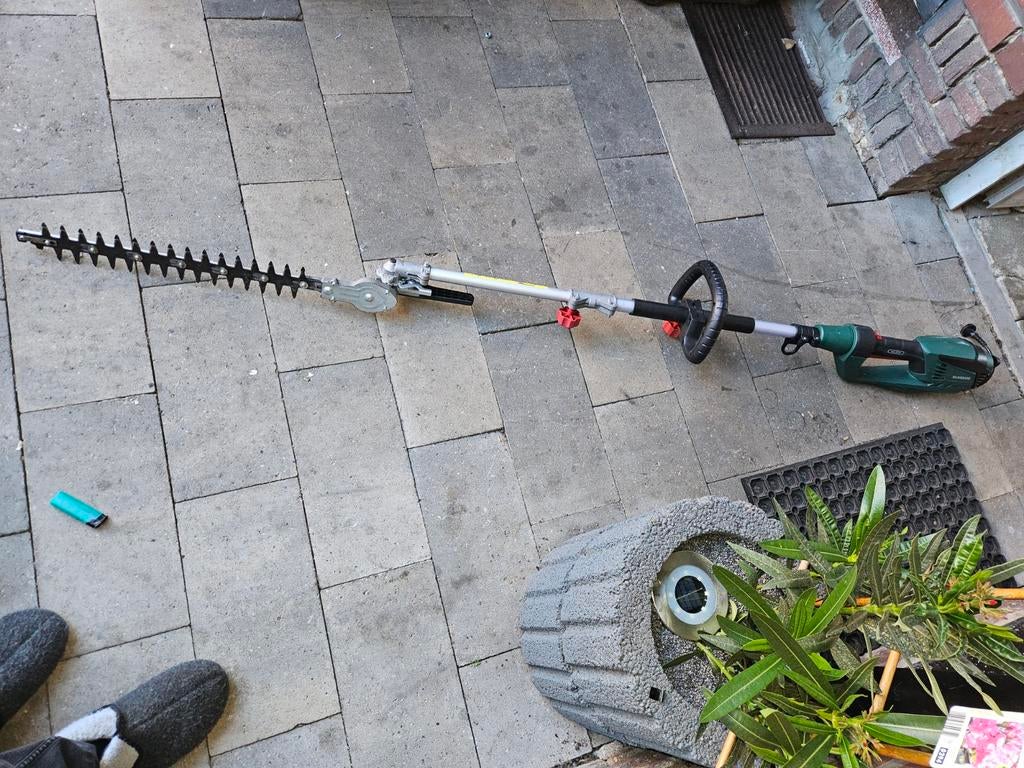 Parkside Heggenschaar op steel - Elektrisch, Tuin en Terras, Ophalen of Verzenden, Gebruikt, Elektrisch, Parkside