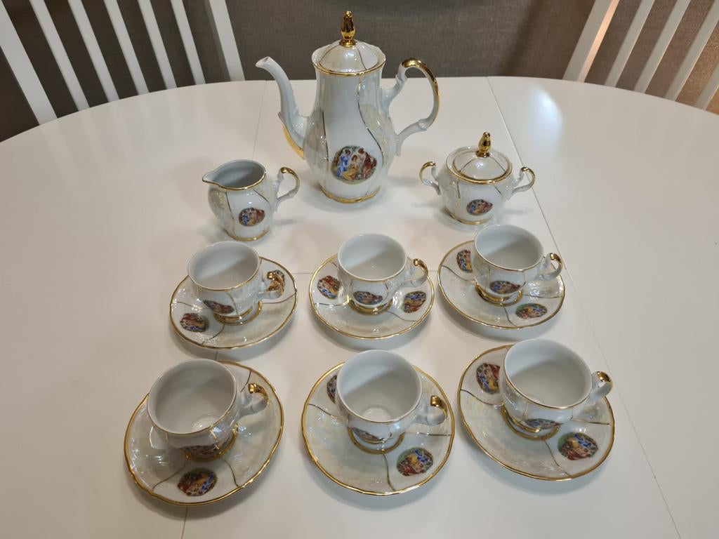 Bernadotte Tsjechisch porseleinen theeservies (6 pers.), Ophalen of Verzenden