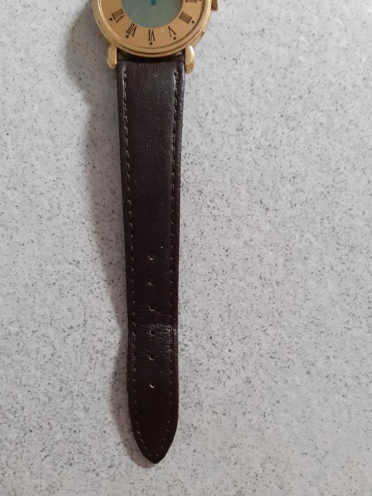 LCA horloge, bruine gladde band, Sieraden, Tassen en Uiterlijk, Horloges | Dames, Gebruikt, Polshorloge, Overige merken, Overige materialen