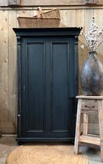 Antieke voorraadkast zwart - legplanken, Ophalen, 100 tot 150 cm, Zo goed als nieuw, 25 tot 50 cm