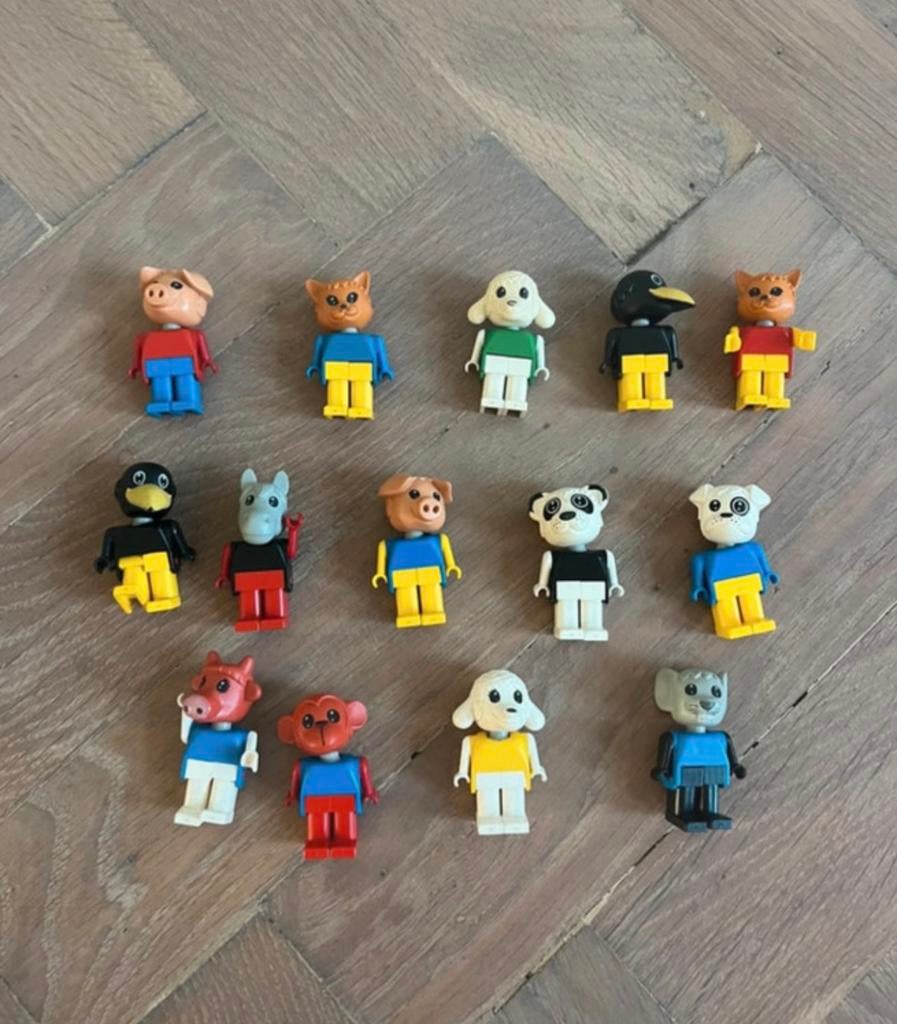 Lego fabulant figuur minifig dieren vintage Charlie panda, Gebruikt, Overige thema's, Lego, Ophalen of Verzenden