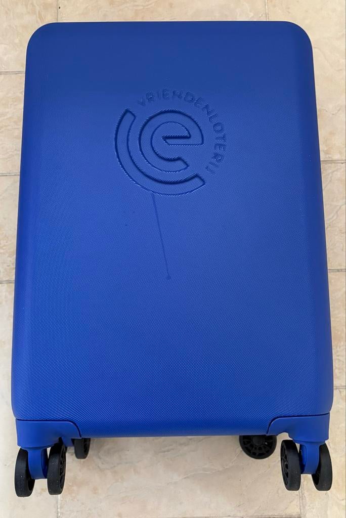 Blauwe VriendenLoterij koffer met wieltjes, Sieraden, Tassen en Uiterlijk, Tassen | Reistassen en Weekendtassen, 40 tot 60 cm