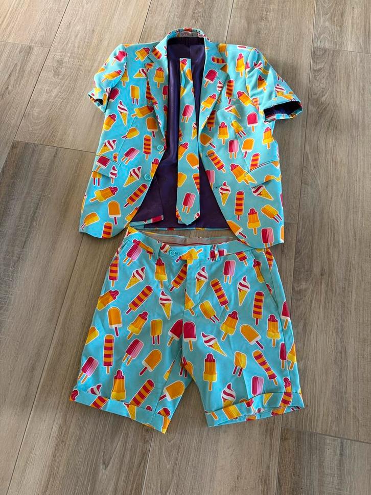 IJsjespak / kostuum van Opposuits, Kleding | Heren, Carnavalskleding en Feestkleding, Zo goed als nieuw, Kleding, Maat 48/50 (M)