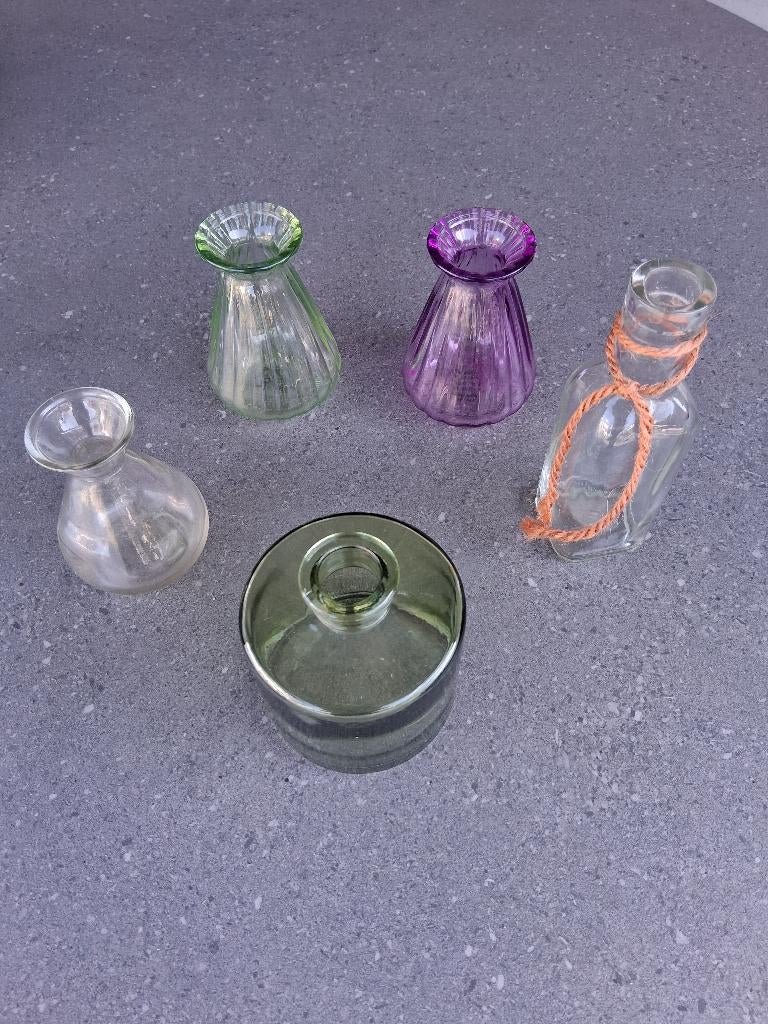 vaas, Huis en Inrichting, Woonaccessoires | Vazen, Overige kleuren, Ophalen of Verzenden, Minder dan 50 cm, Glas