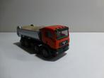 Herpa MAN TGA kieper 8x4 met lading rood met grijs, Hobby en Vrije tijd, Modelauto's | 1:87, Ophalen of Verzenden, Zo goed als nieuw