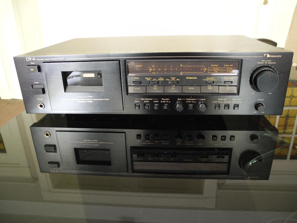 Nakamichi CR 4 cassettedeck en 16x tapes, topstaat, Audio, Tv en Foto, Cassettedecks, Ophalen, Enkel, Overige merken, Tiptoetsen