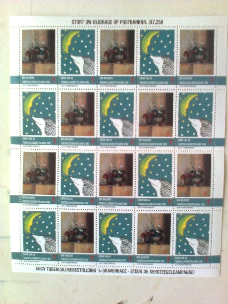 vel tuberculose sluitzegels B g, Postzegels en Munten, Postzegels | Thematische zegels, Ophalen of Verzenden, Overige thema's