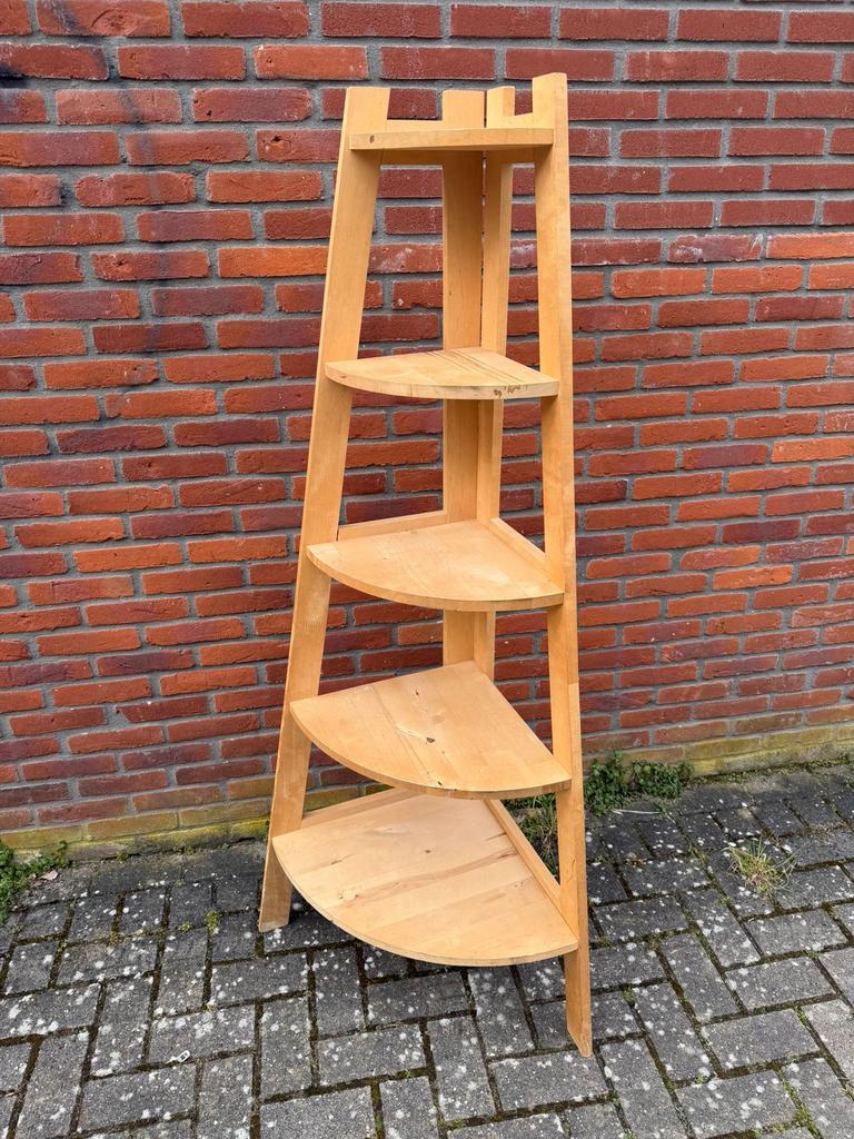 Houten Hoekstelling - Zwaar, Smal naar Breed (163 cm hoog), Ophalen of Verzenden, Gebruikt