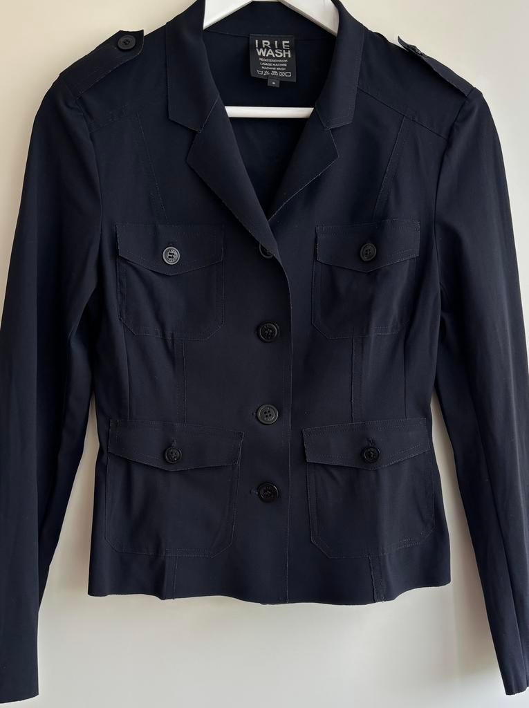 Irie Wash (Pauw) militair jasje in zwart maat S, Kleding | Dames, Verzenden, Zo goed als nieuw, Zwart