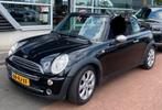 Klusproject! Mini 1.6 16V ONE Cabrio 2005 Zwart, Auto's, Mini, 4 cilinders, Cabriolet, 4 stoelen, Zwart