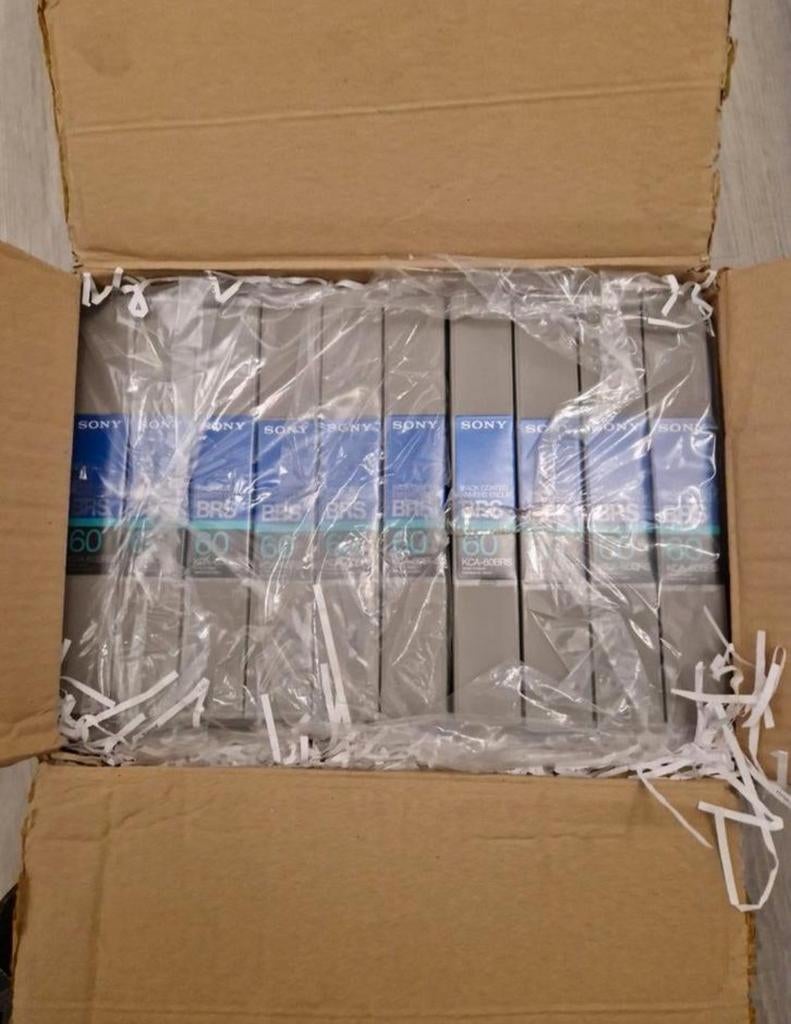 10x Nieuw Sony U-Matic Video Cassette's KCA-60BRS, Ophalen of Verzenden, Nieuw in verpakking, Overige genres, 1 bandje