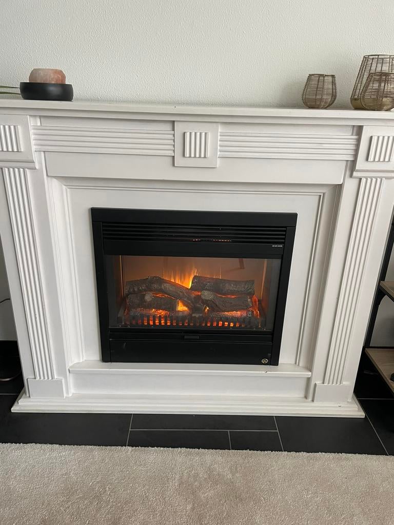 Elektrische haard schouw, Huis en Inrichting, Haarden, Ophalen, Zo goed als nieuw, Vrijstaande haard, Elektrische haard