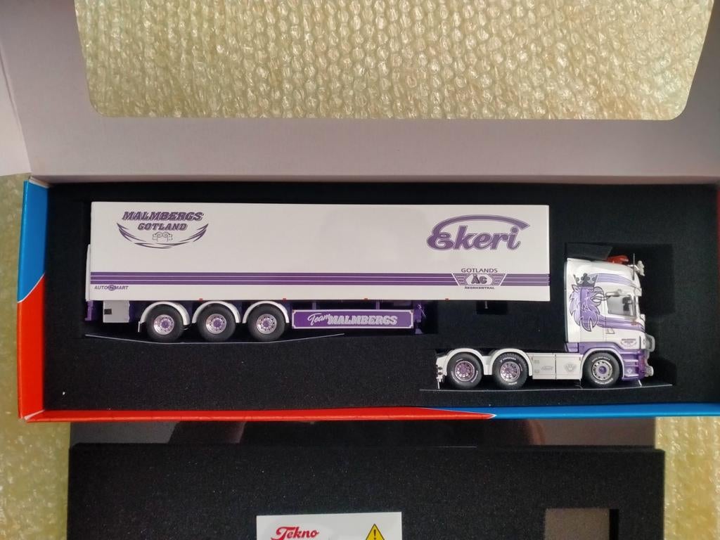 Tekno Scania Malmbergs "Eddie Edition"., Hobby en Vrije tijd, Modelauto's | 1:50, Ophalen of Verzenden, Nieuw, Bus of Vrachtwagen