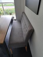 Bankje lichtgrijs gemêleerd, 147 cm lang, Ophalen of Verzenden