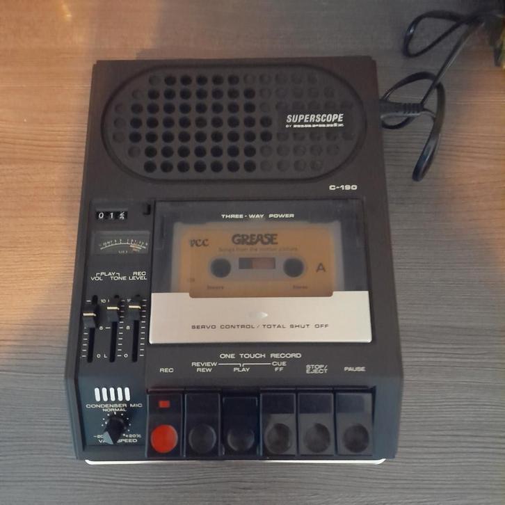 Marantz Superscope C-190 cassetterecorder taperecorder 1975, Audio, Tv en Foto, Cassettedecks, Marantz, Ophalen of Verzenden