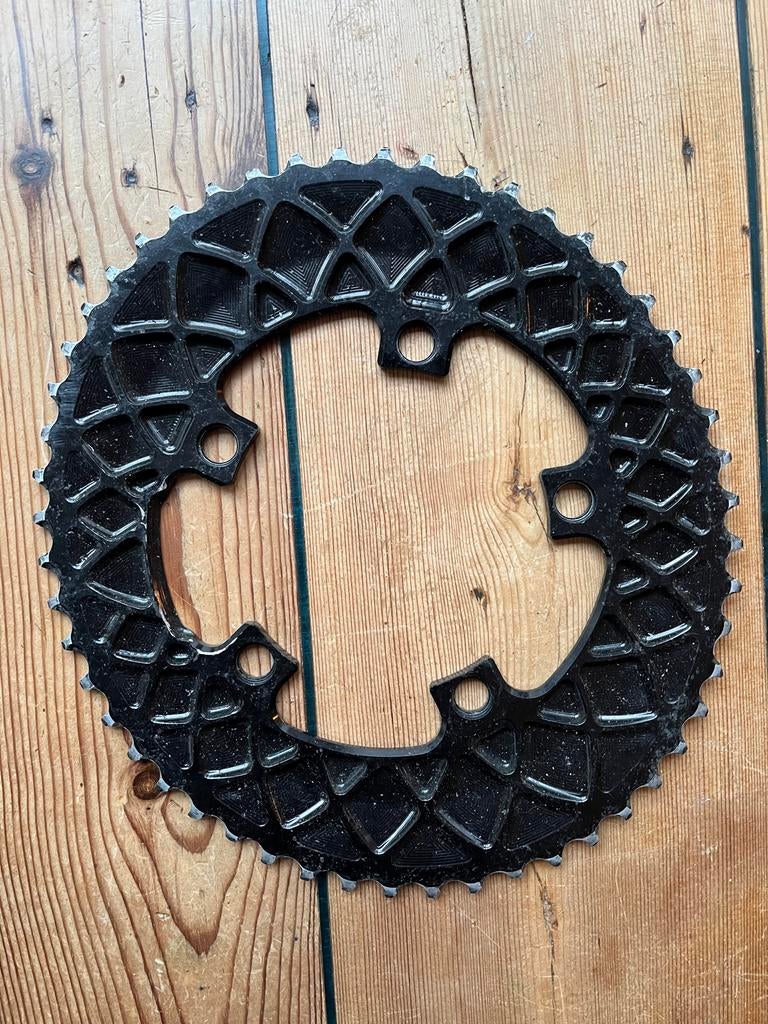 Absolute Black ovaal kettingblad 52 tands - BCD 110, Fietsen en Brommers, Fietsonderdelen, Ophalen of Verzenden, Gebruikt, Derailleur of Ketting