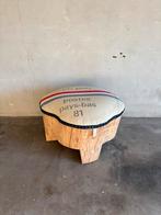 Grote poef van hout met ptt postzak 1981, Ophalen of Verzenden