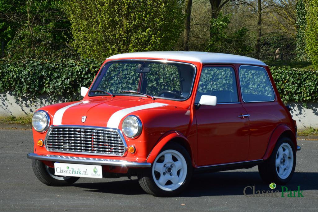 MINI 1000 E (Austin) (bj 1986), Auto's, Oldtimers, Bedrijf, Te koop, Mini, Benzine, Stationwagon, Handgeschakeld, Rood, Blauw