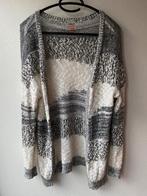 Nieuw lang gebreid vest wit / grijs Only maat S, Maat 38/40 (M), Only, Wit, Nieuw