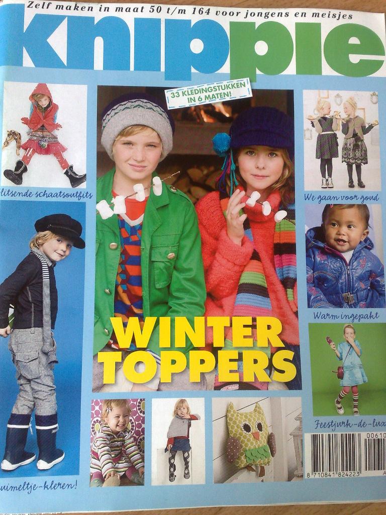 Knippie nr 6 december / januari 2010 / 2011, Hobby en Vrije tijd, Kledingpatronen, Verzenden, Zo goed als nieuw, Kind, Knippie