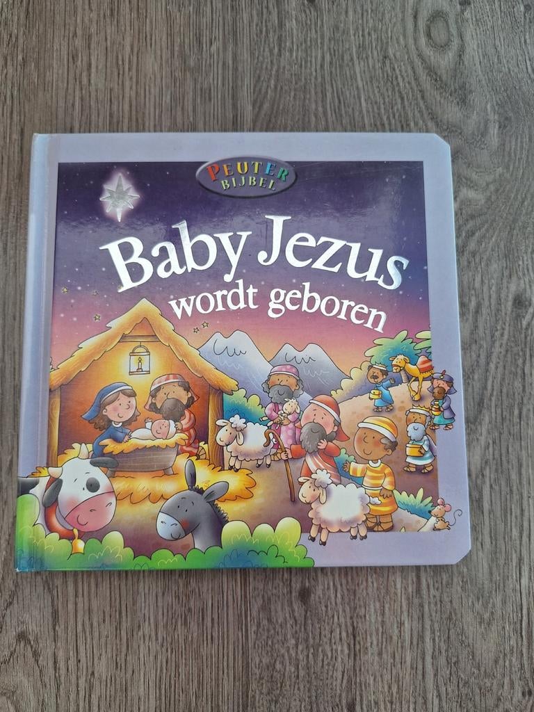 Kartonboek voor jonge kinderen: Baby Jezus wordt geboren, Ophalen of Verzenden, Zo goed als nieuw, Juliet David, Christendom | Katholiek