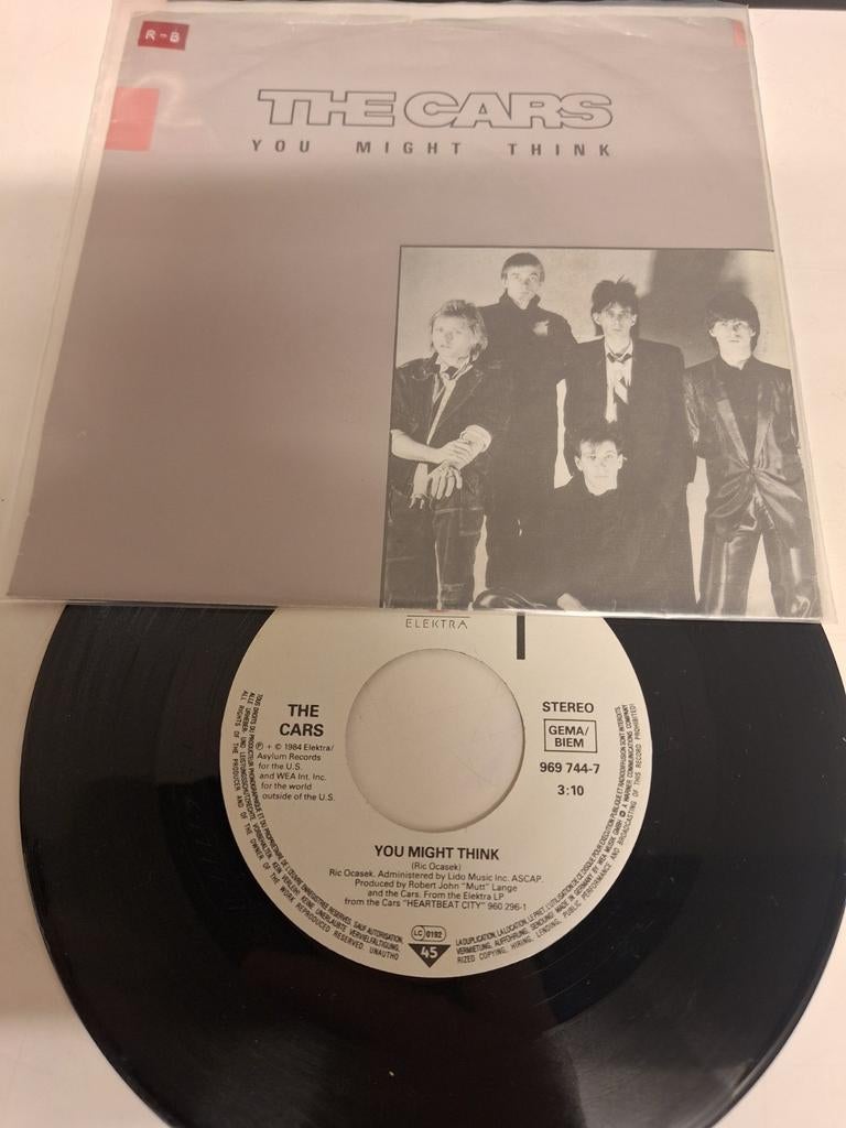 The Cars - You might think, 1984., Verzenden, 7 inch, 1980 - 1989, Fotohoes