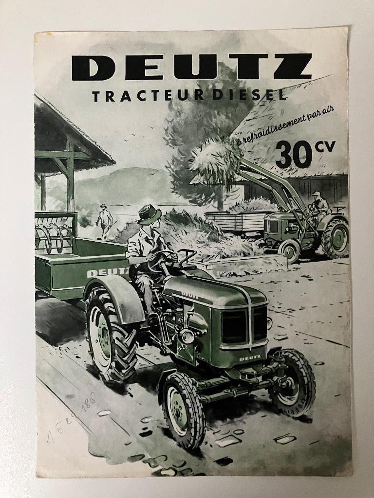 Deutz trekker tractor folder brochure, Boeken, Ophalen of Verzenden, Gelezen