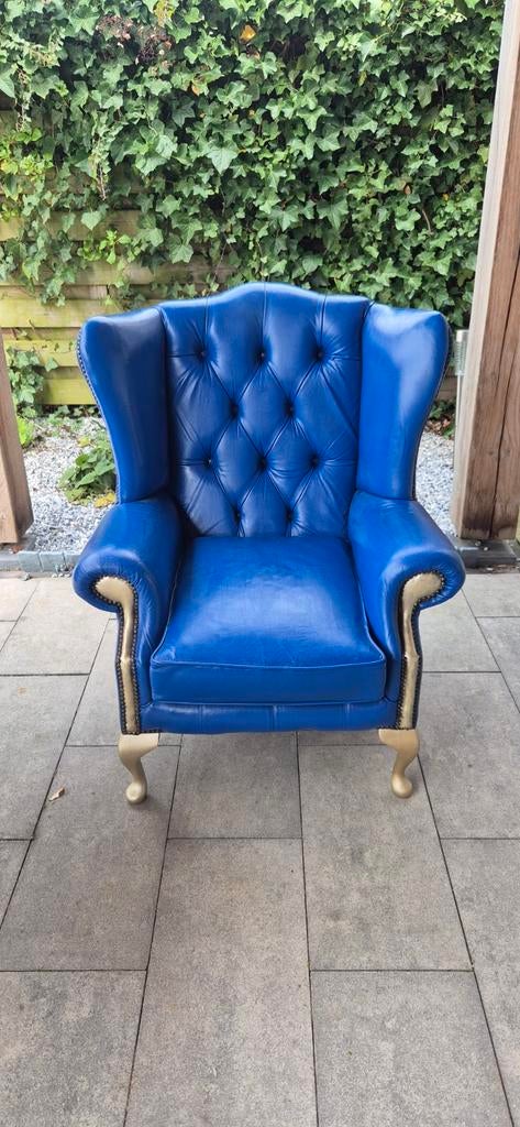 Chesterfield stoel gratis afhalen, Ophalen, Gebruikt, 75 tot 100 cm