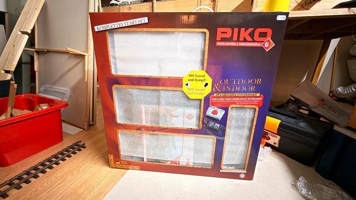 Piko/LGB schaal G startset met locomotief, wagons en rails, Hobby en Vrije tijd, Modeltreinen | H0, Zo goed als nieuw, Treinset