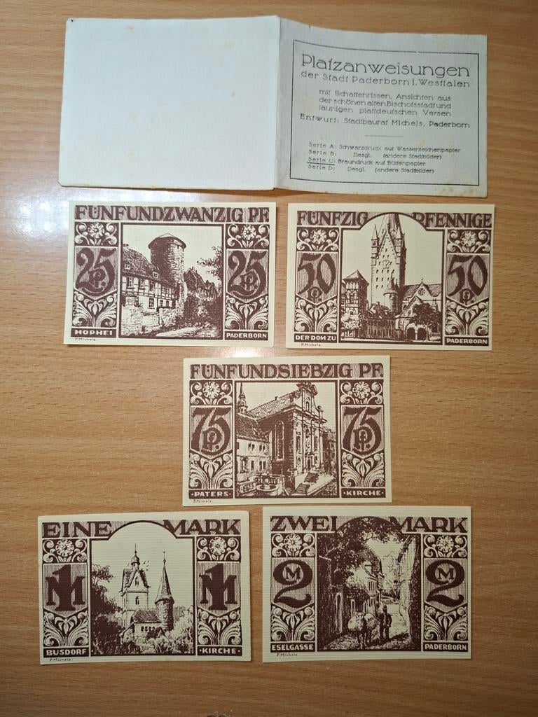 Duits Notgeld Paderborn Noodgeld, Postzegels en Munten, Bankbiljetten | Europa | Niet-Eurobiljetten, Ophalen of Verzenden, Duitsland