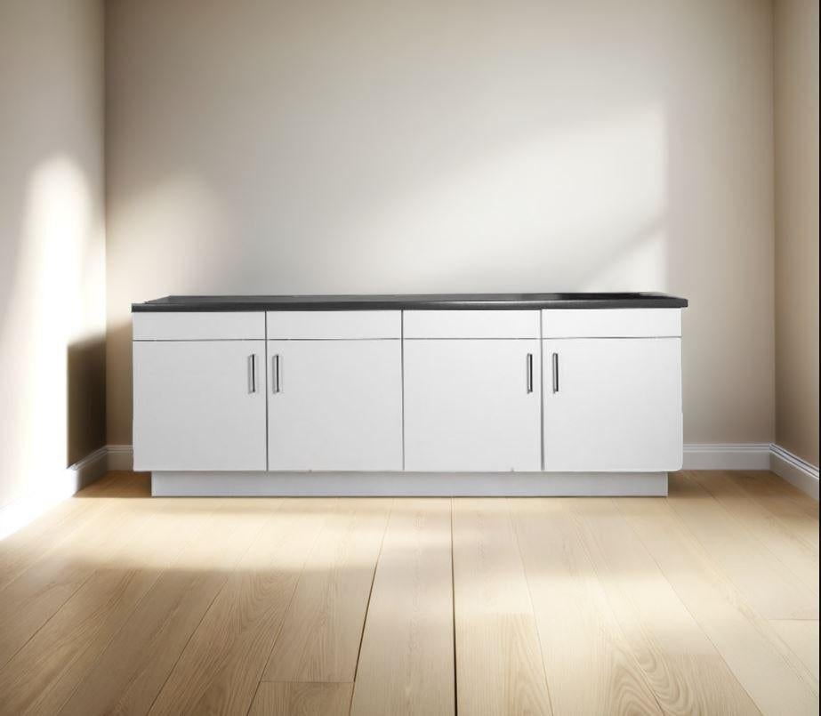 Keukenblok 240 cm – Voorgemonteerd | Duitse kwaliteit, Wit, Nieuw, Enkelwandige keuken, Ophalen of Verzenden