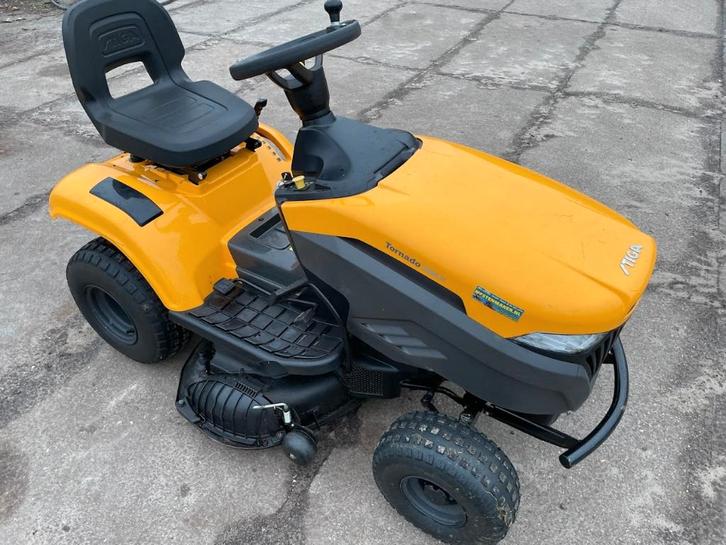 stiga tornado 2098 H zitmaaier mulch, Tuin en Terras, Zitmaaiers, Gebruikt, 90 tot 120 cm, Elektrische starter, Mulchfunctie, Ophalen