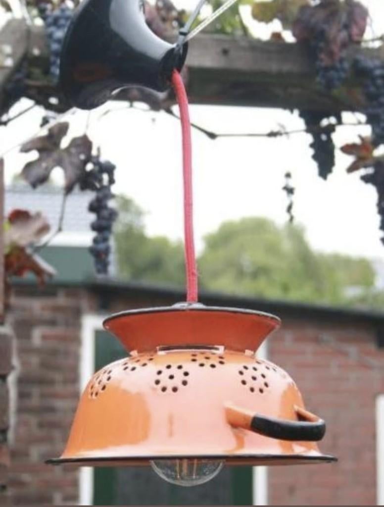 Hanglamp "Authentiek Vintage Vergiet", Gebruikt, Onbekend, Ophalen of Verzenden, Onbekend