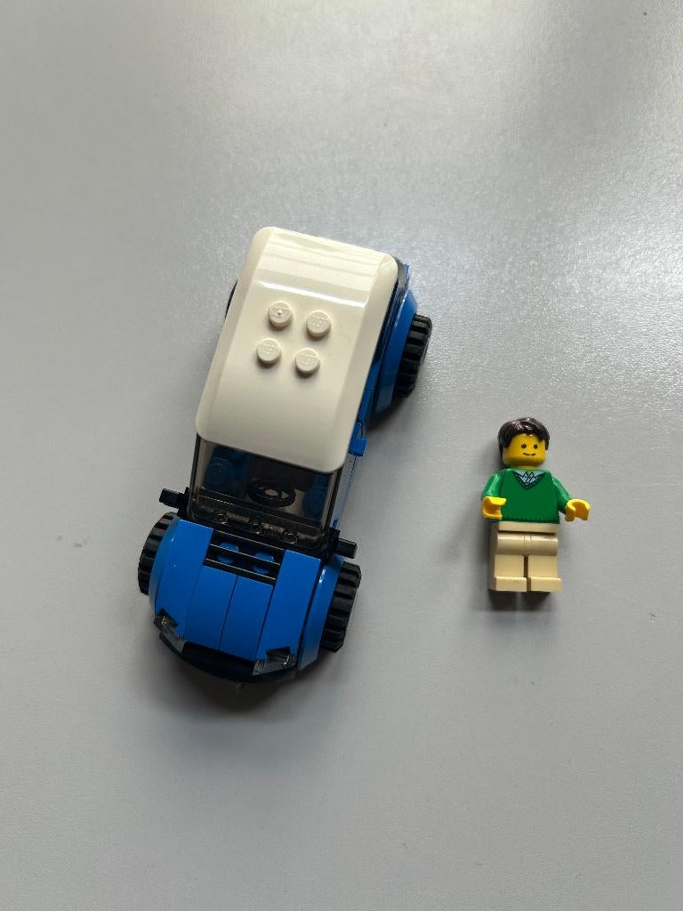 Lego los blauw autotje nr42, Gebruikt, Lego, Ophalen of Verzenden, Losse stenen