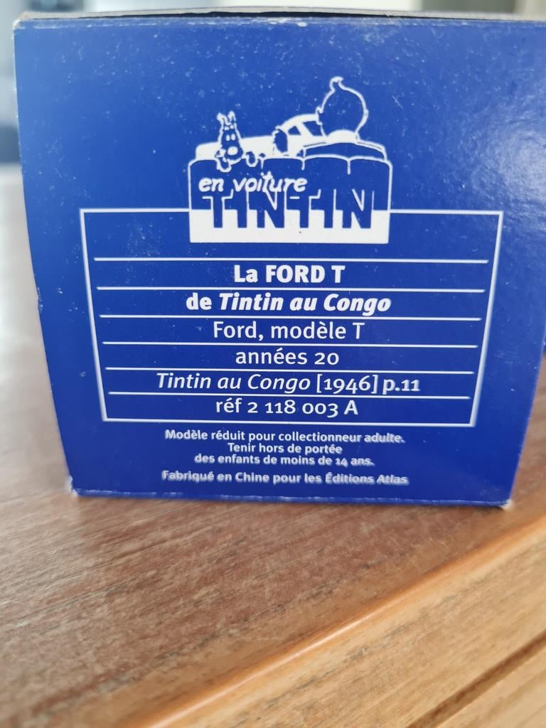 Kuifje voertuigen: Ford T en een Willy's jeep, Verzamelen, Verzenden, Gebruikt, Auto's