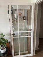 Arne & Bodil binnendeur ABE105 blank glas - stomp 201/82, Ophalen, 80 tot 100 cm, Binnendeur, 200 tot 215 cm