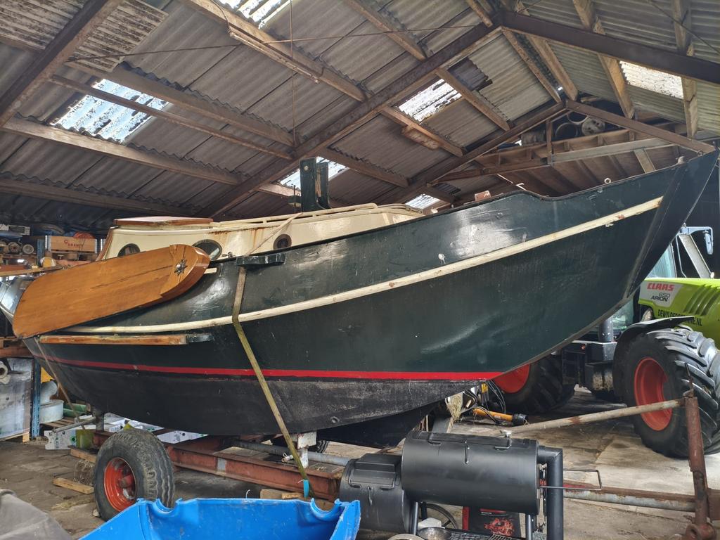 Westerdijk Schouw, Watersport en Boten, Kajuitzeilboten en Zeiljachten, Ophalen, Gebruikt, Staal, Diesel