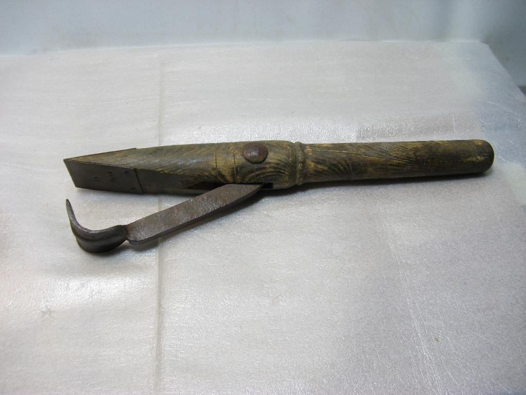 Antieke KUIPERSHAAK/HOEPELHAAK, Antiek en Kunst, Ophalen of Verzenden