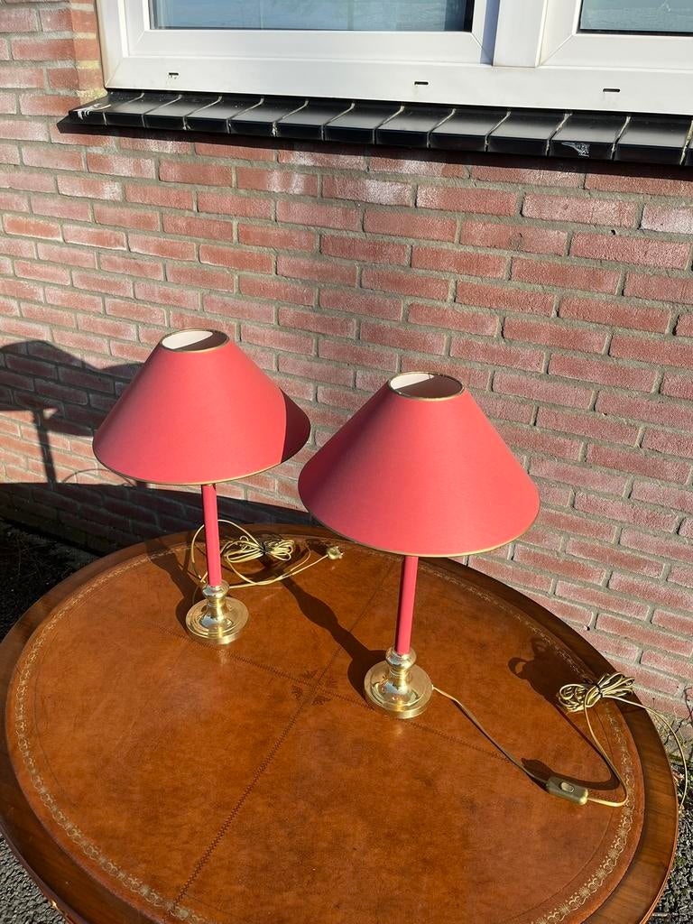Antieke Messing Gouden Lampen | Zeer goede staat!, Ophalen