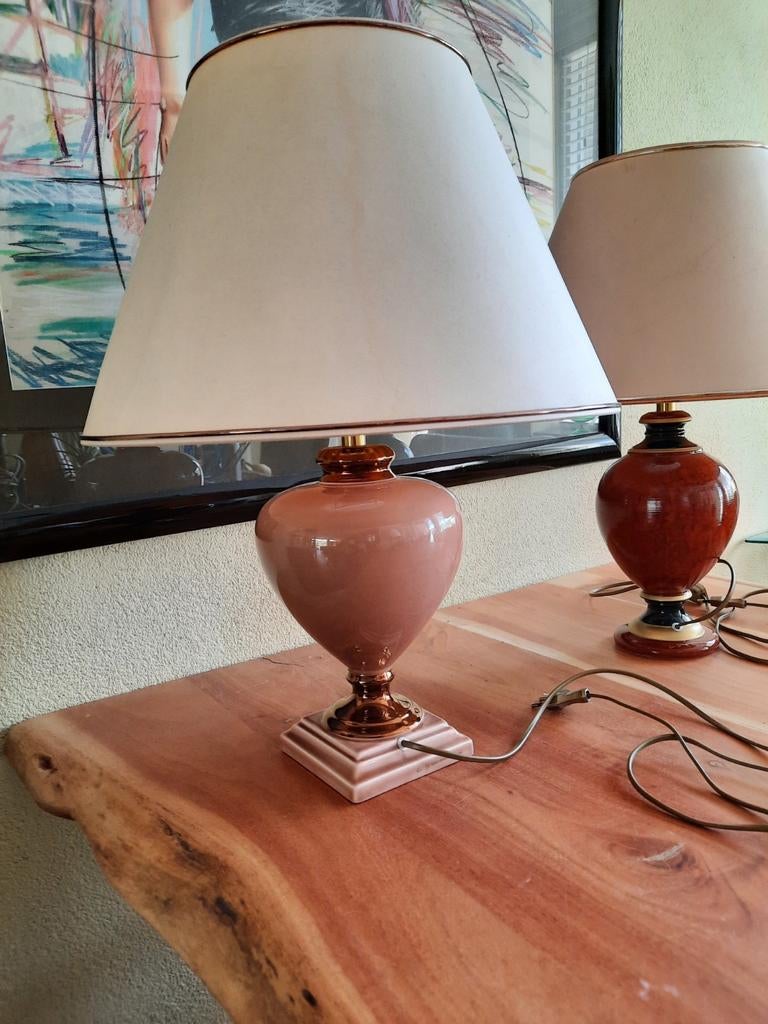 2 x Louis Drimmer tafellamp gesigneerd, Antiek en Kunst, Antiek | Lampen, Ophalen of Verzenden