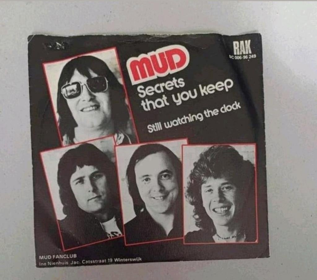 Mud - Secrets That You Keep, Cd's en Dvd's, Vinyl Singles, Gebruikt, Beschermende buitenhoes, Single, 1970 - 1979, Pop, 7 inch