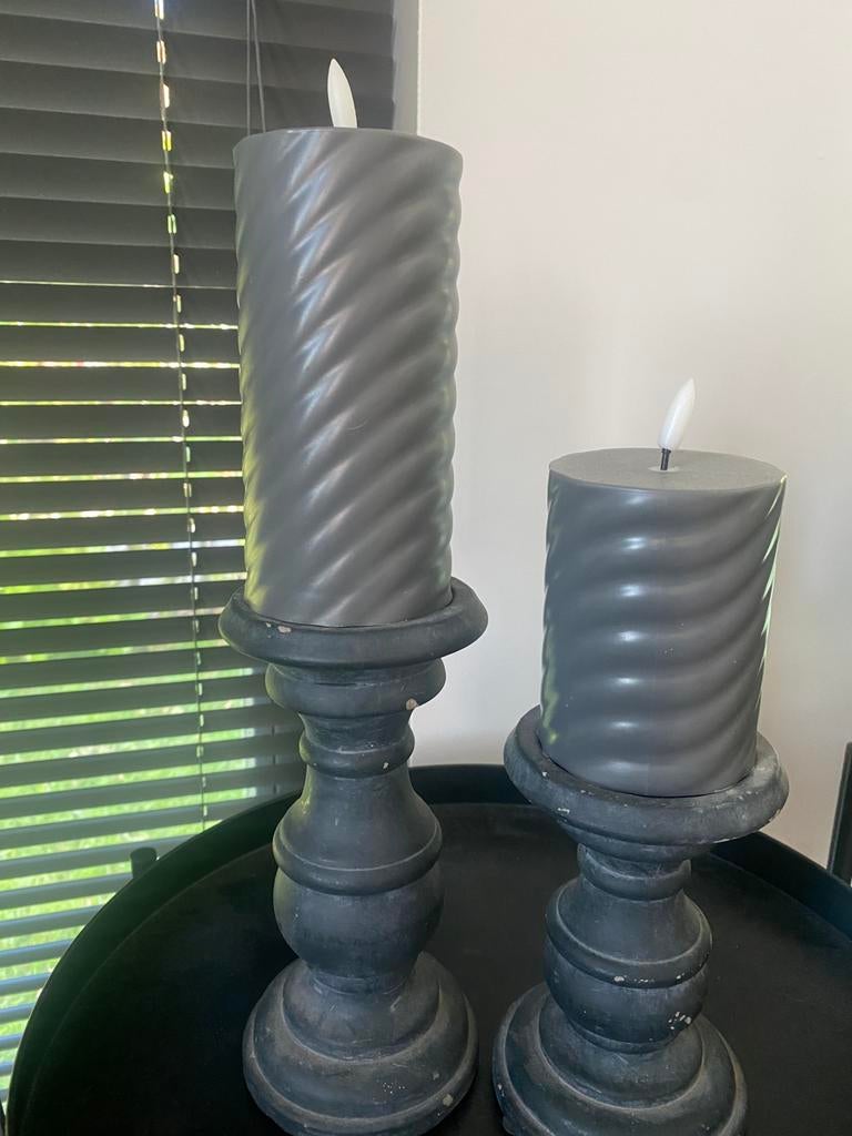 Kandelaars compleet, Huis en Inrichting, Woonaccessoires | Kandelaars en Kaarsen, Overige materialen, Ophalen of Verzenden, Zo goed als nieuw