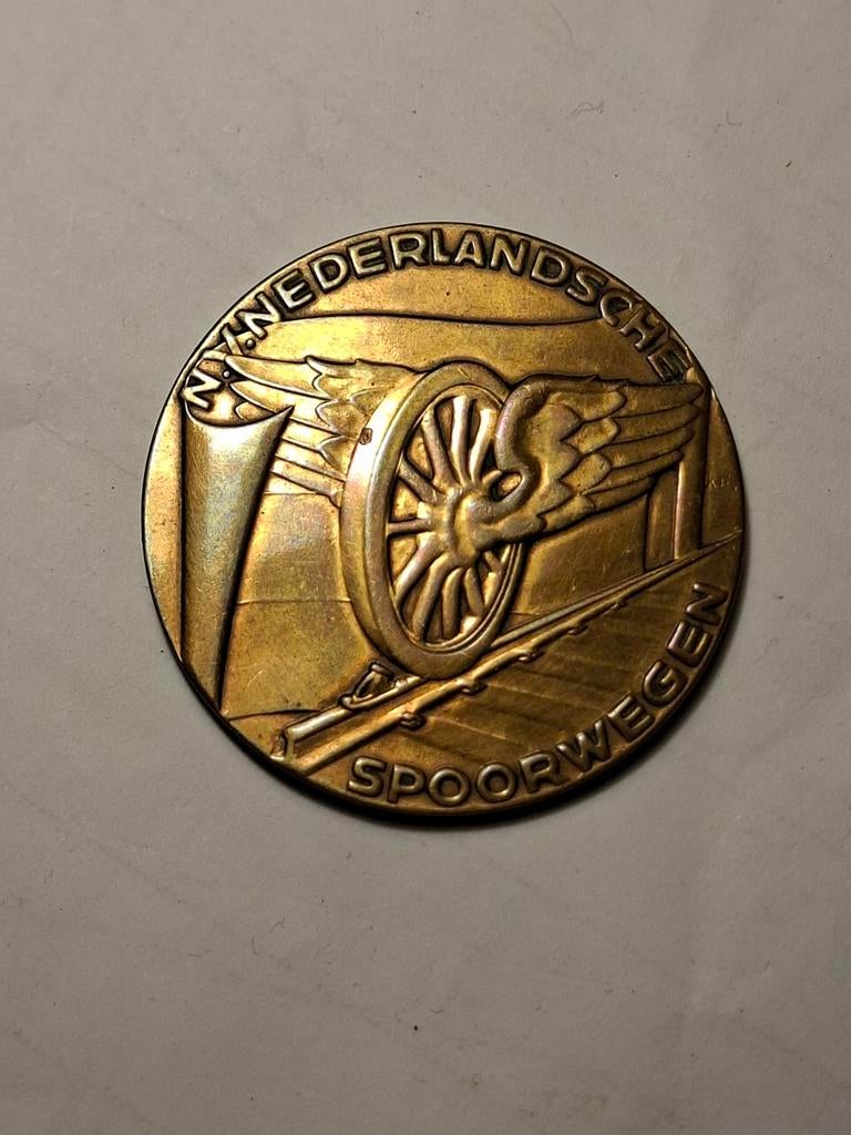 Spoorwegstaking 1944 herdenkingspenning, Ophalen of Verzenden, Overige soorten, Nederland, Embleem of Badge