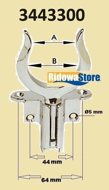 3443300 Set roeidol + houder opbouw klapbaar chroom € 22,95, Watersport en Boten, Accessoires en Onderhoud, Ophalen of Verzenden