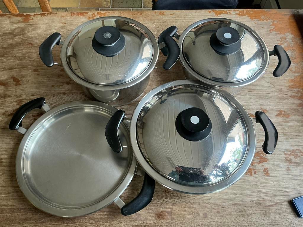 AMC pannen, Ophalen of Verzenden, Gebruikt, Rvs, Pannenset