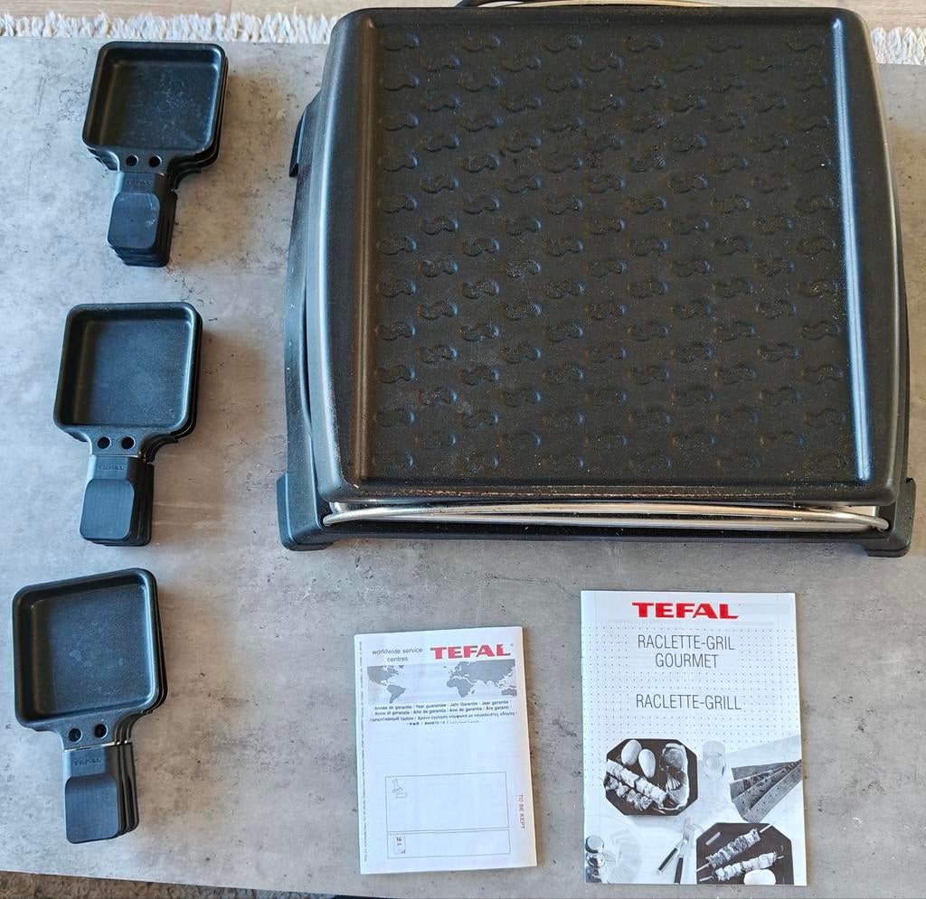 Tefal Maxi Raclette-Grill Gourmetset, Ophalen of Verzenden, Zo goed als nieuw, 8 personen of meer