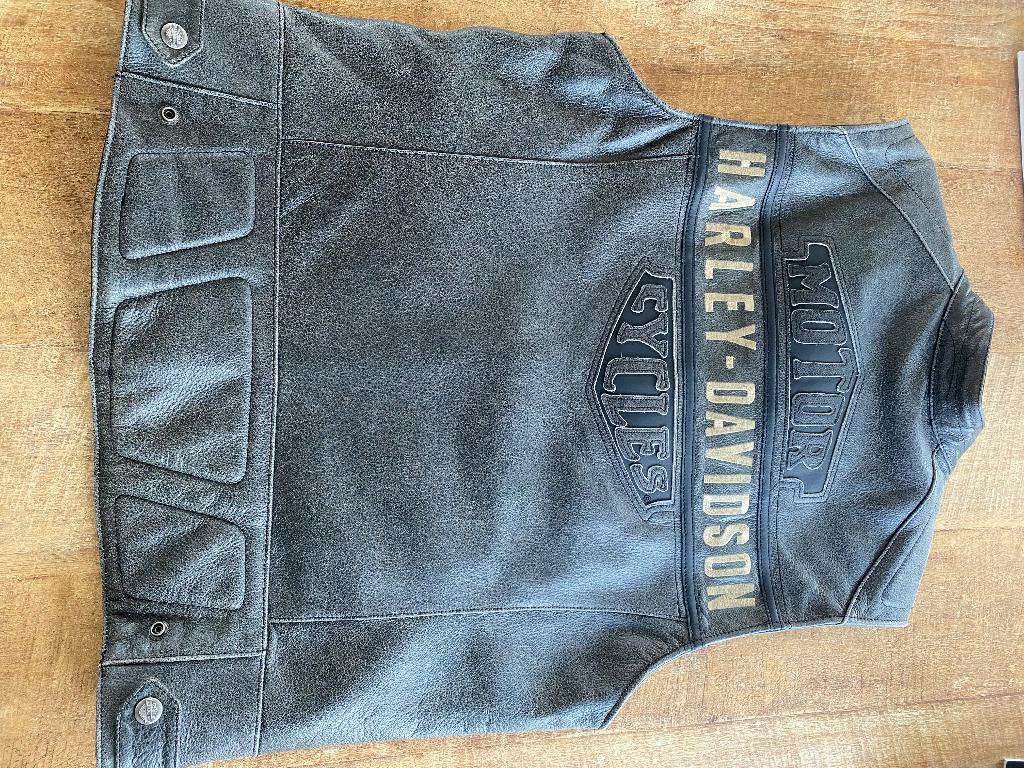 Lederen Harley Davidson Jack, Motoren, Kleding | Motorkleding, Ophalen, Tweedehands, Jas | leer